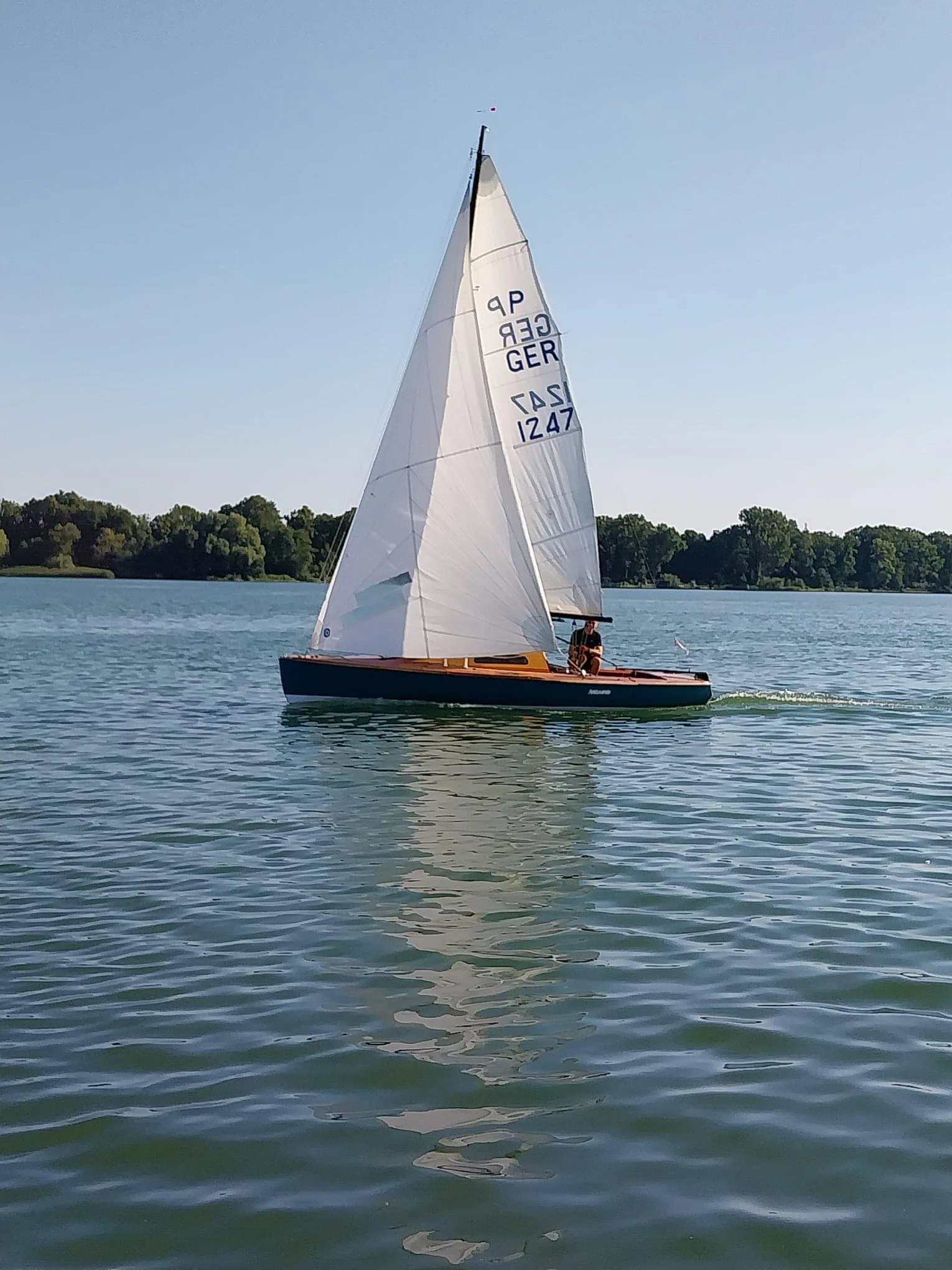 Sascha Klappstein beim Segeln